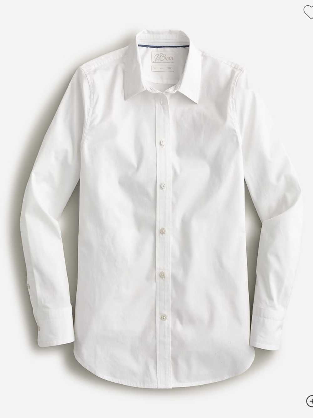 J. Crew White Long-Sleeve Dress Shirt